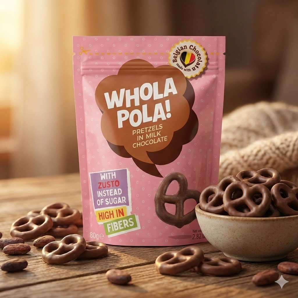 Pretzels in melkchocolade